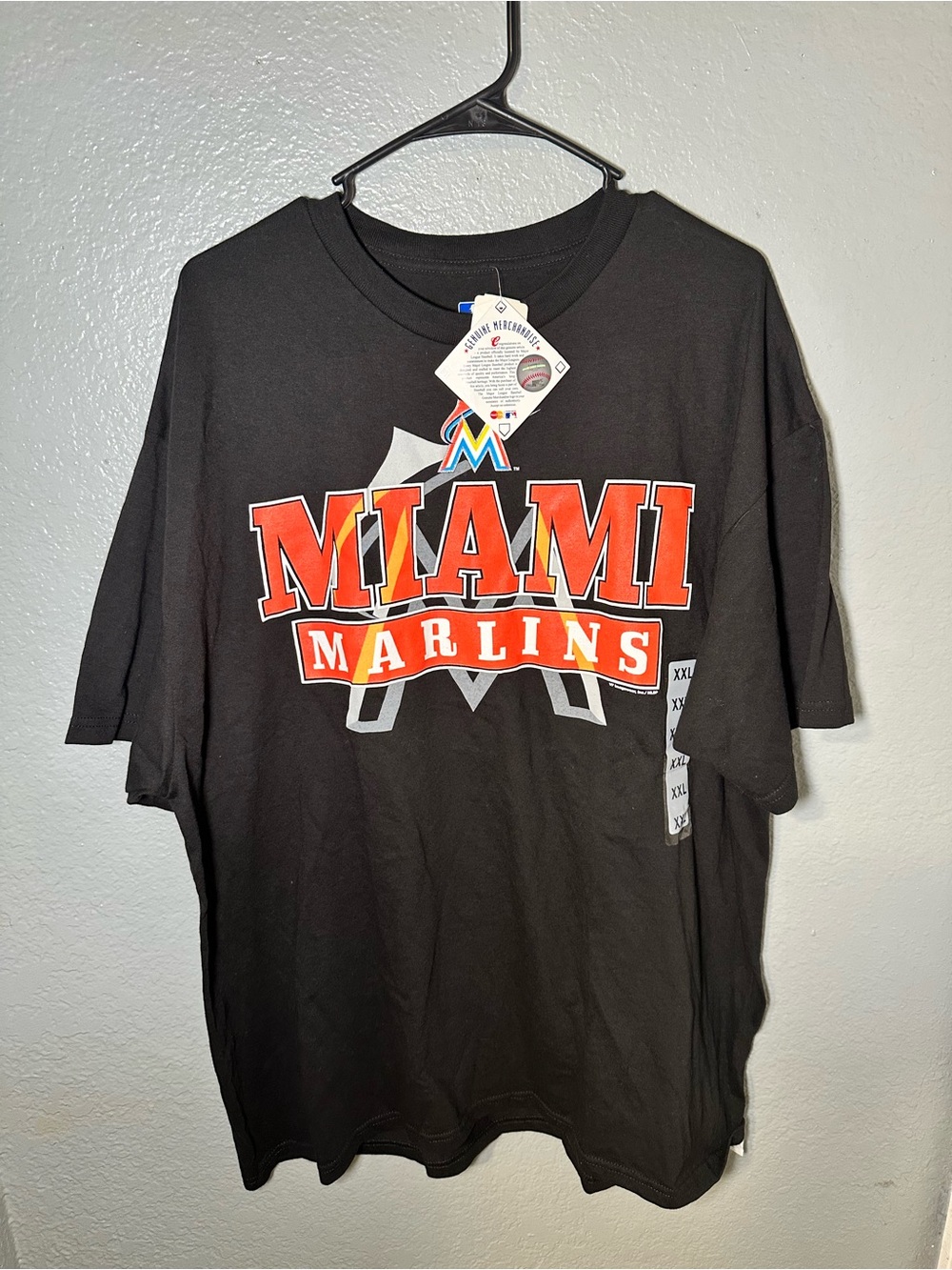 NWT Men’s MLB Miami Marlins Black Tee